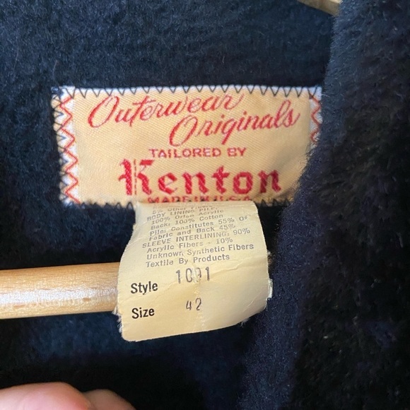 Men’s Vintage Outerwear Originals Tailored By Kenton Gray Wool Coat w/ Fur - Picture 9 of 12